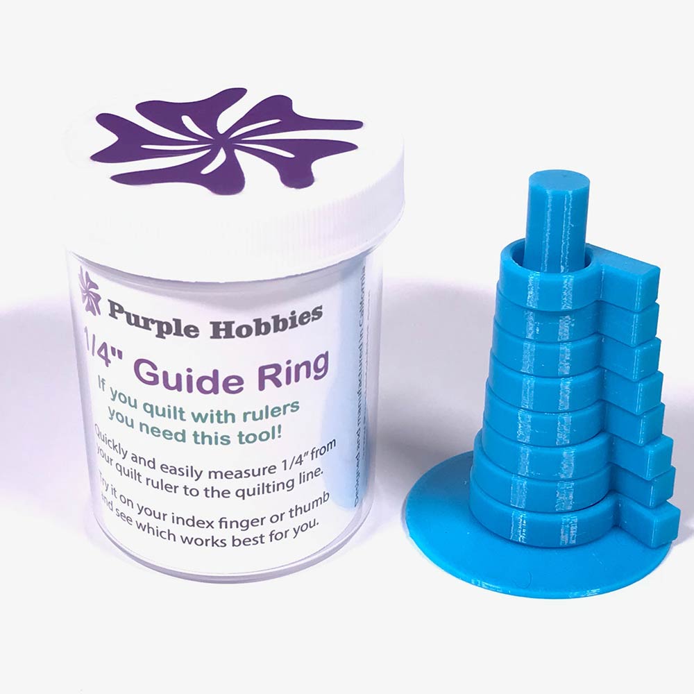 Stunning Blue 1/4in Guide Rings Set