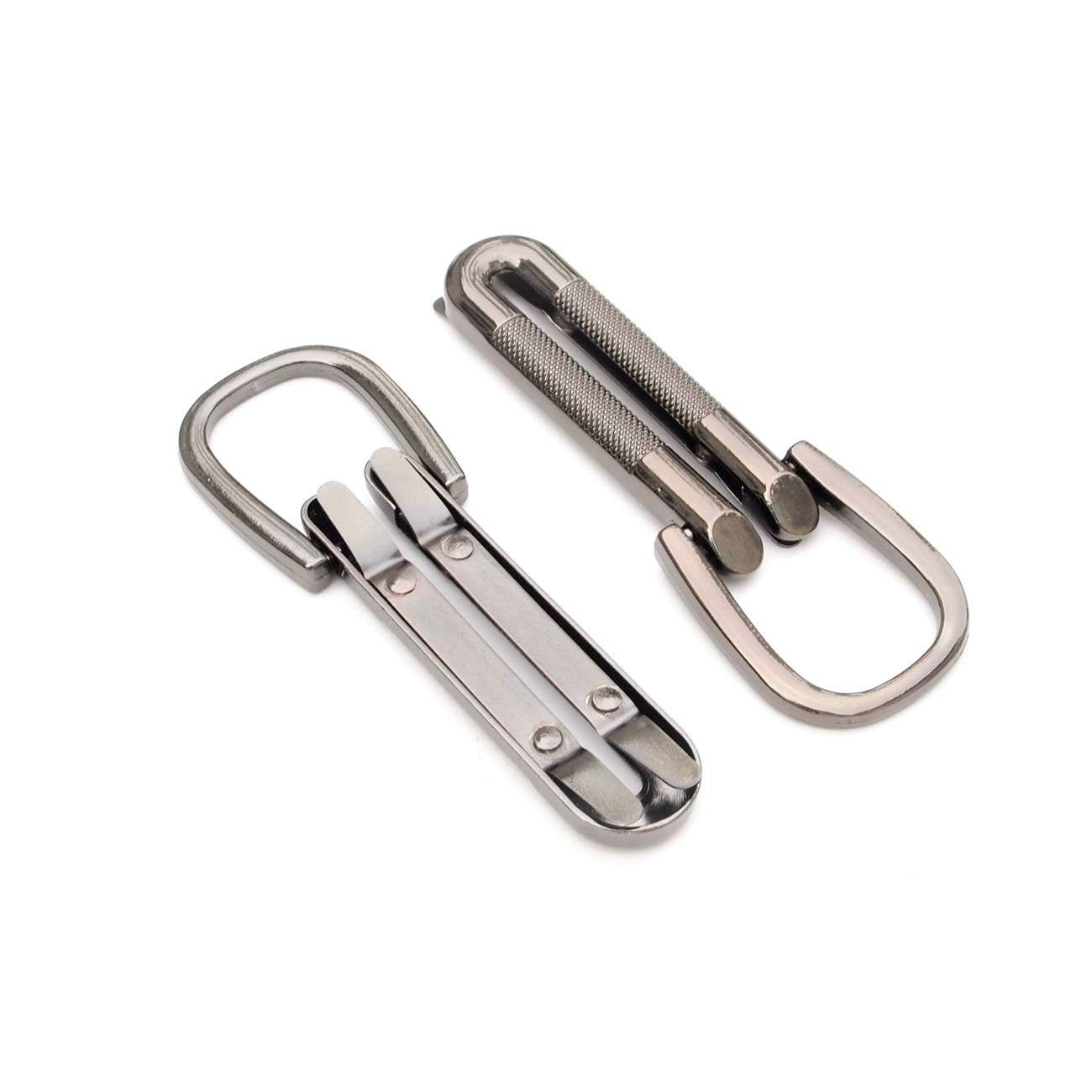 Gorgeous Gunmetal Textured Loop Strap Connectors - Pack of 4