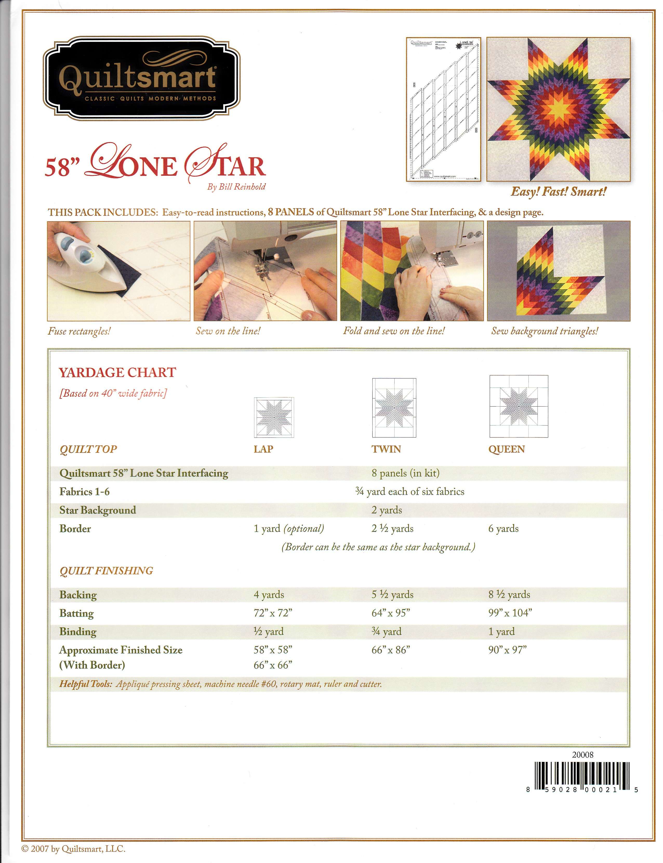 Quiltsmart's 58in Lone Star Classic Pack - A Quilting Dream!