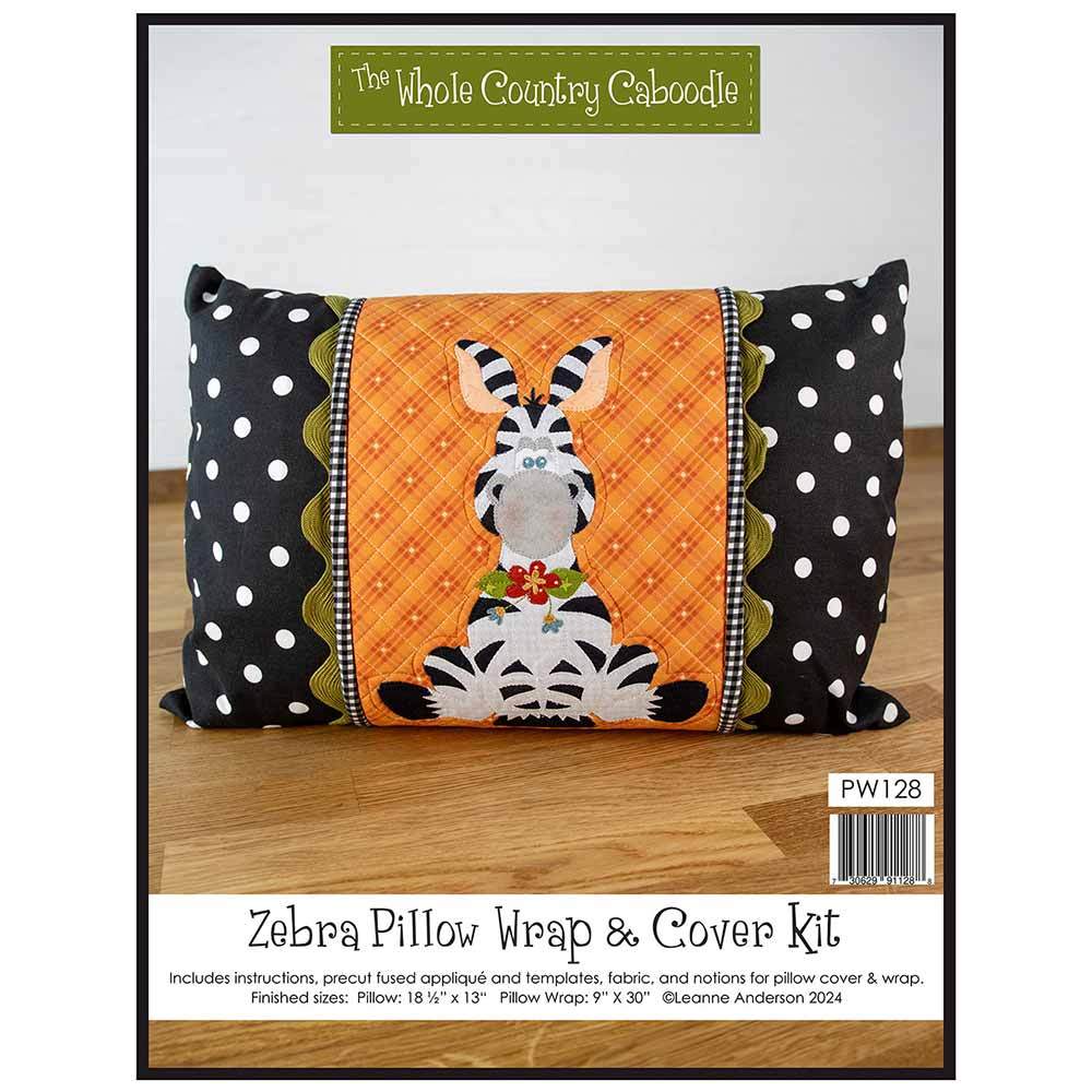 Zebra Pillow Wrap & Cover Kit - Stunning Pattern
