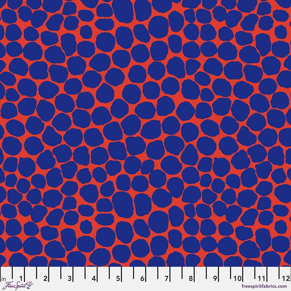 FreeSpirit's Kaffe Fassett Collective - Brandon Mably's Jumble in Lapis Yardage: A Colorful Fabric Delight