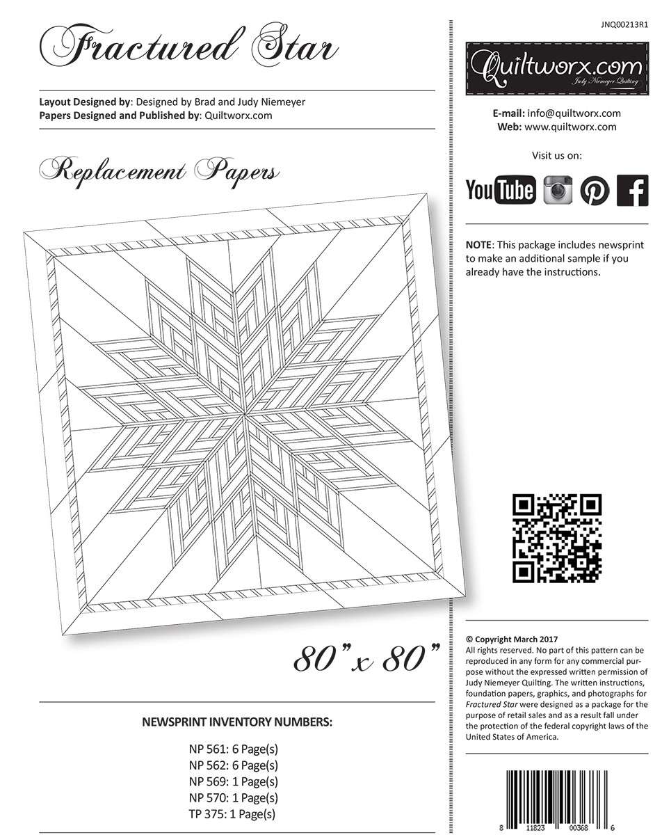 Judy Niemeyer's Enchanting Fractured Star Replacement Papers