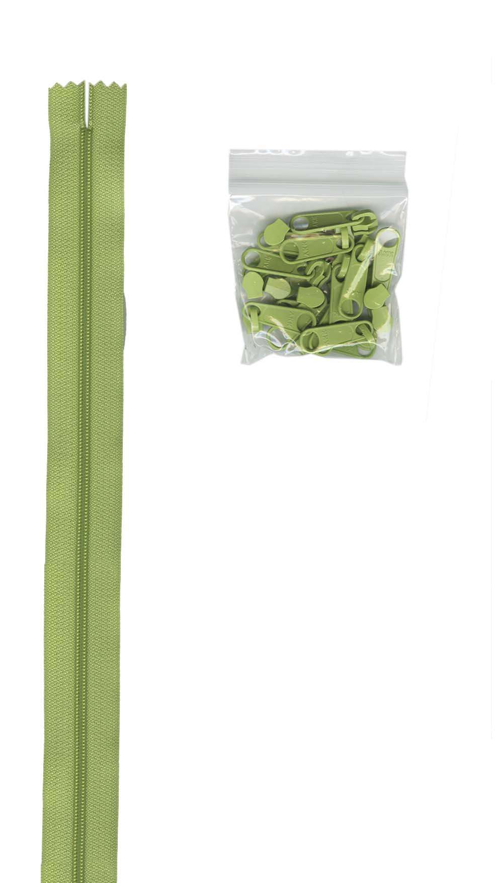 Get 4 Yards of 16mm #4.5 Zipper Chain with 16 Extra-Large Coordinated Pulls Chart Now!