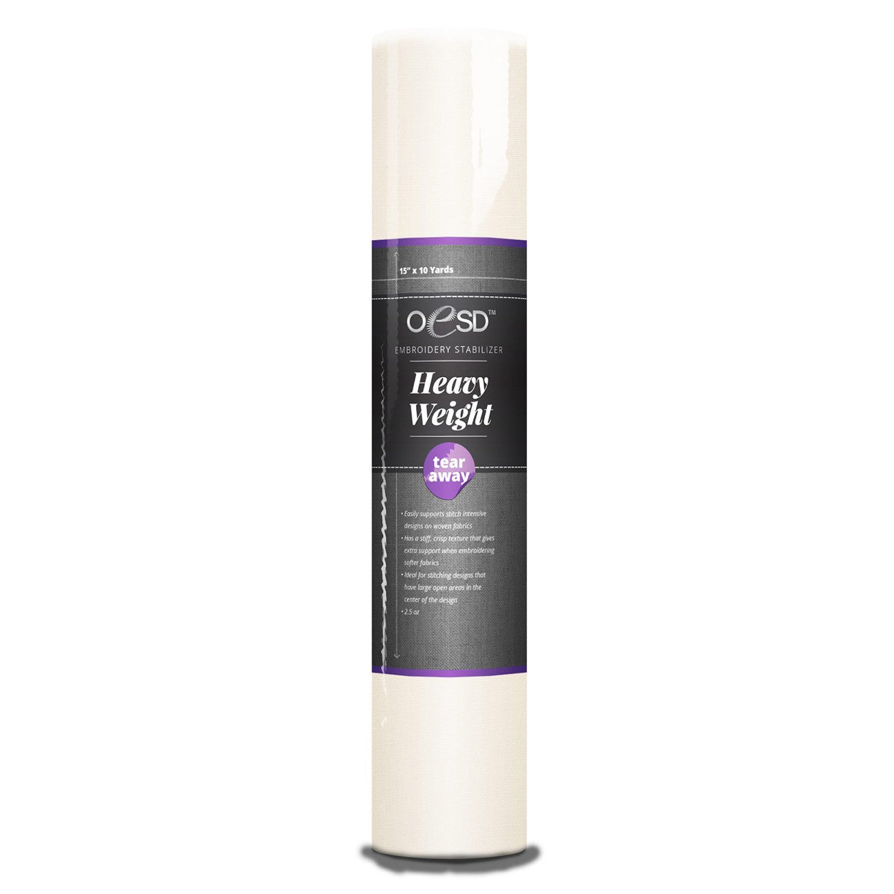 Heavy - Duty White Fabric: 15in x 10 yds