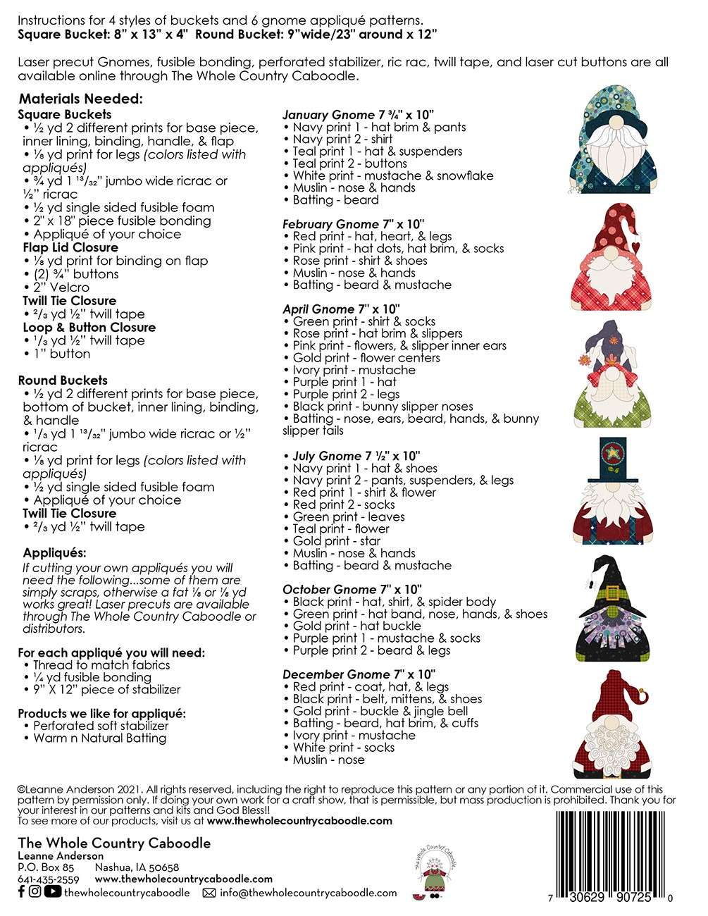 Enchanting Gnome Bucket Buddies Pattern