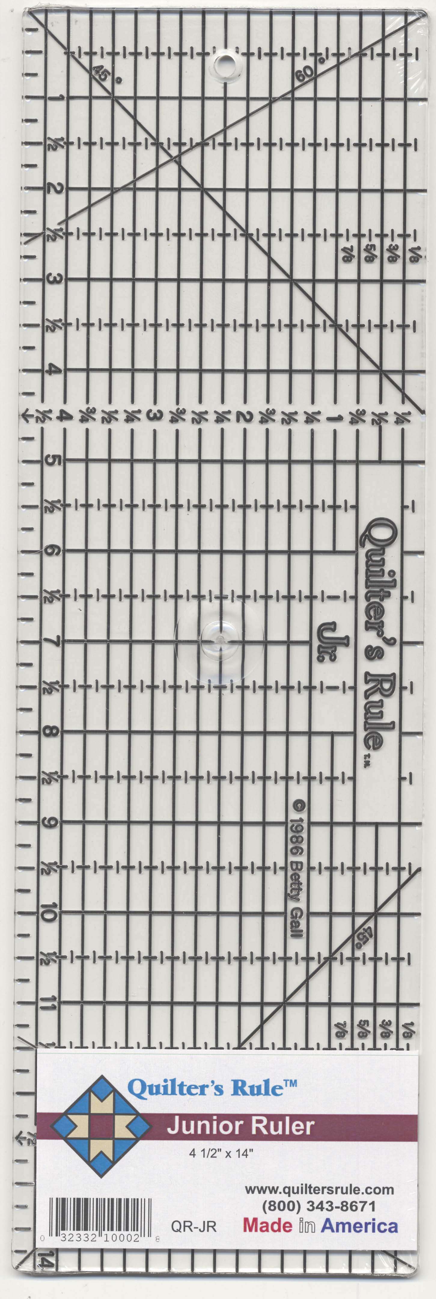 Quilter's Dream: 4 1/2in x 14in Grid Ruler