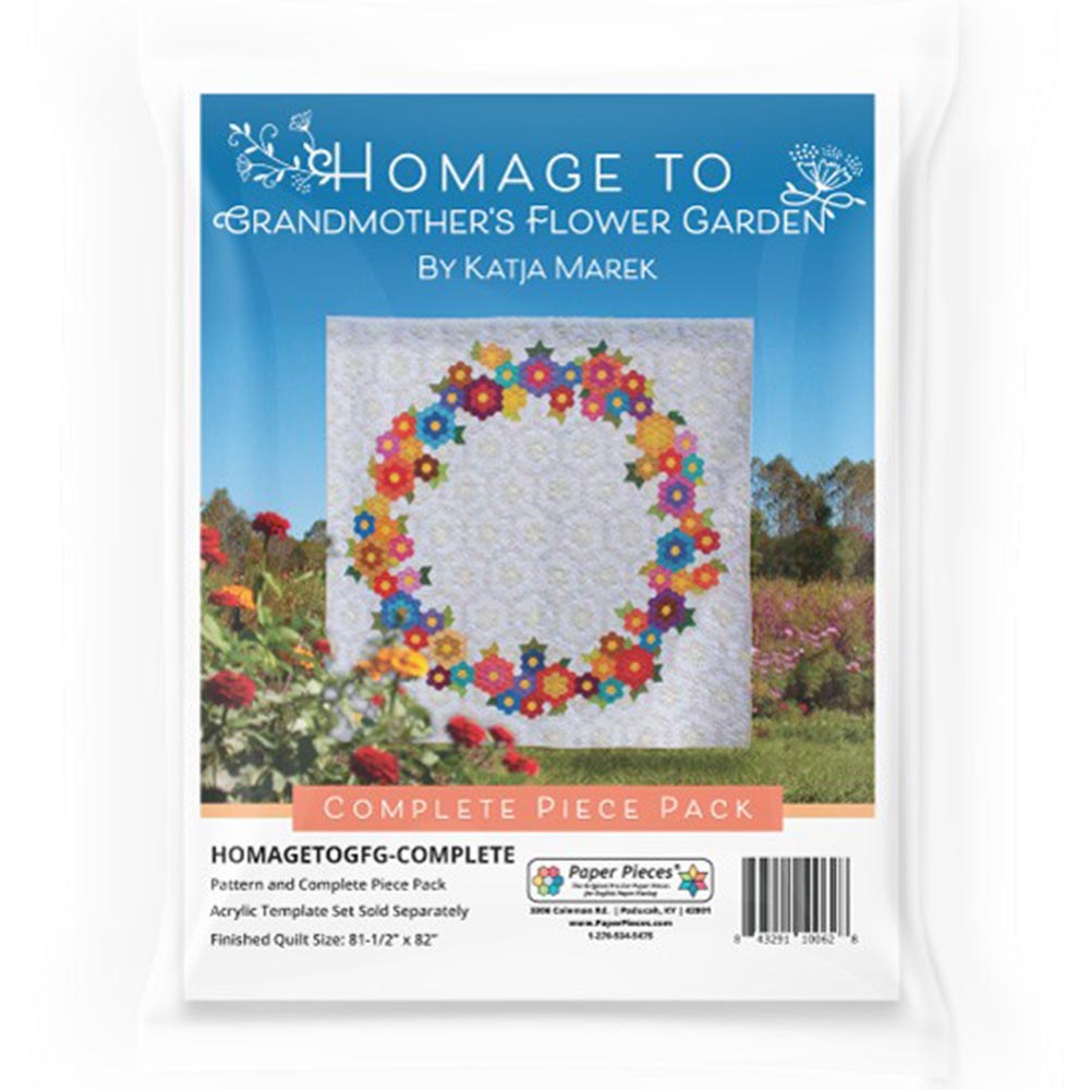 Grandmother's Flower Garden Quilt Pattern & Pieces: A Timeless Homage