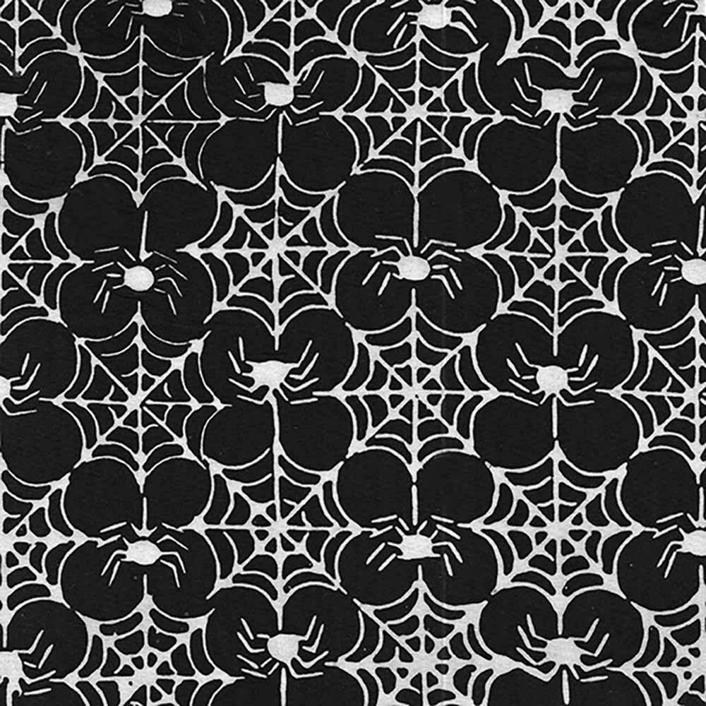 Island Batiks - Exquisite Small Web in Black - Yardage