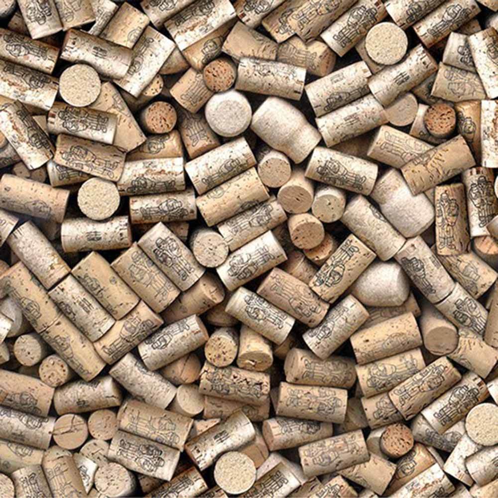 Hoffman's Through The Vine Digital Print Corks Fabric - Neutral Yardage