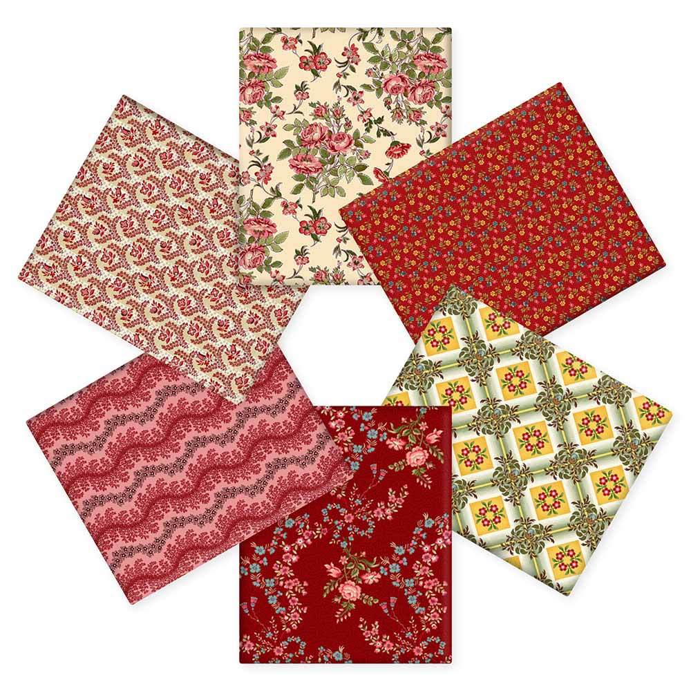 Yeoville - Stunning 6-piece Fat Quarter Medley