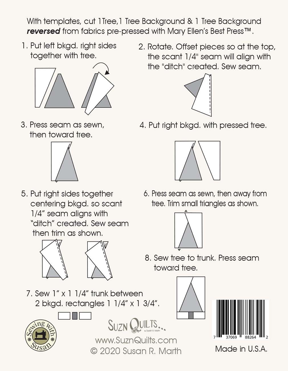 Charming Tiny Tree Acrylic Template Set