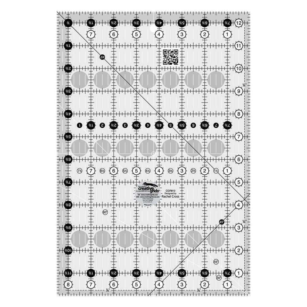 Incredible Creative Grids Quilt Ruler - 8.5in x 12.5in