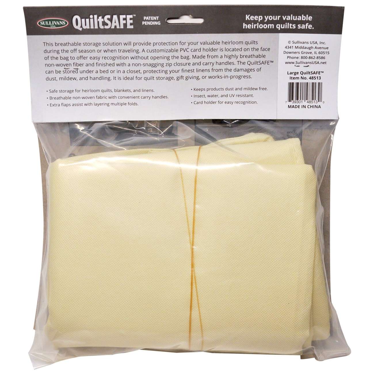 QuiltSAFE Large Breathable Storage Bag - Protect Your Precious Linens