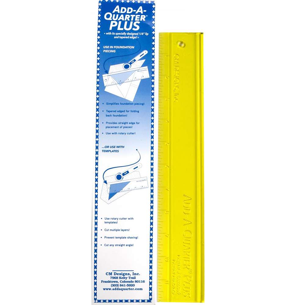 Amazing Add A-Quarter 12-Inch Plus Ruler