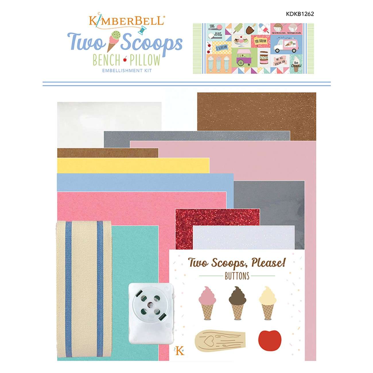 Irresistible Two Scoops Embellishment Kit