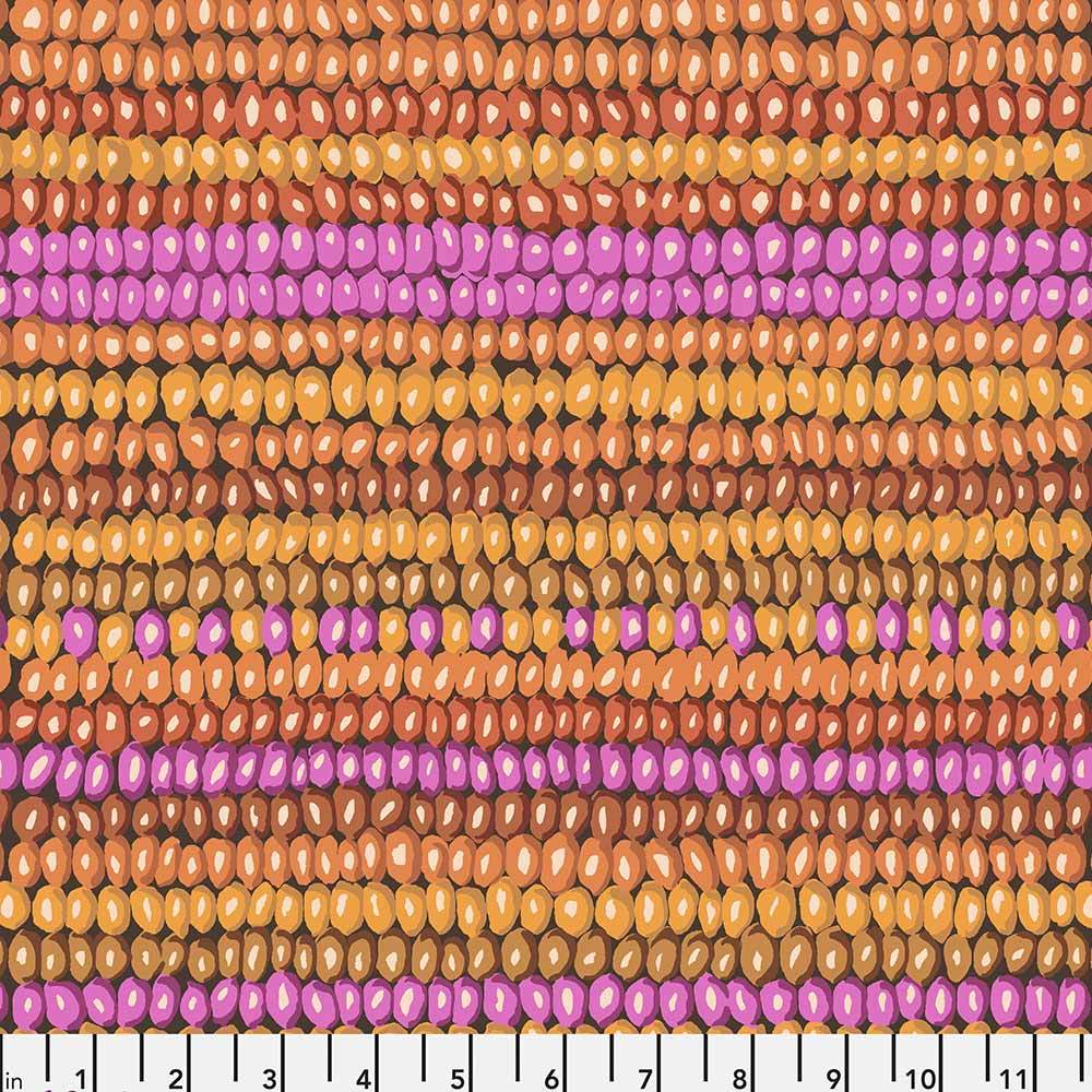 FreeSpirit's Kaffe Fassett Bead Stripe Earth Fabric - Yardage for Colorful Creations!