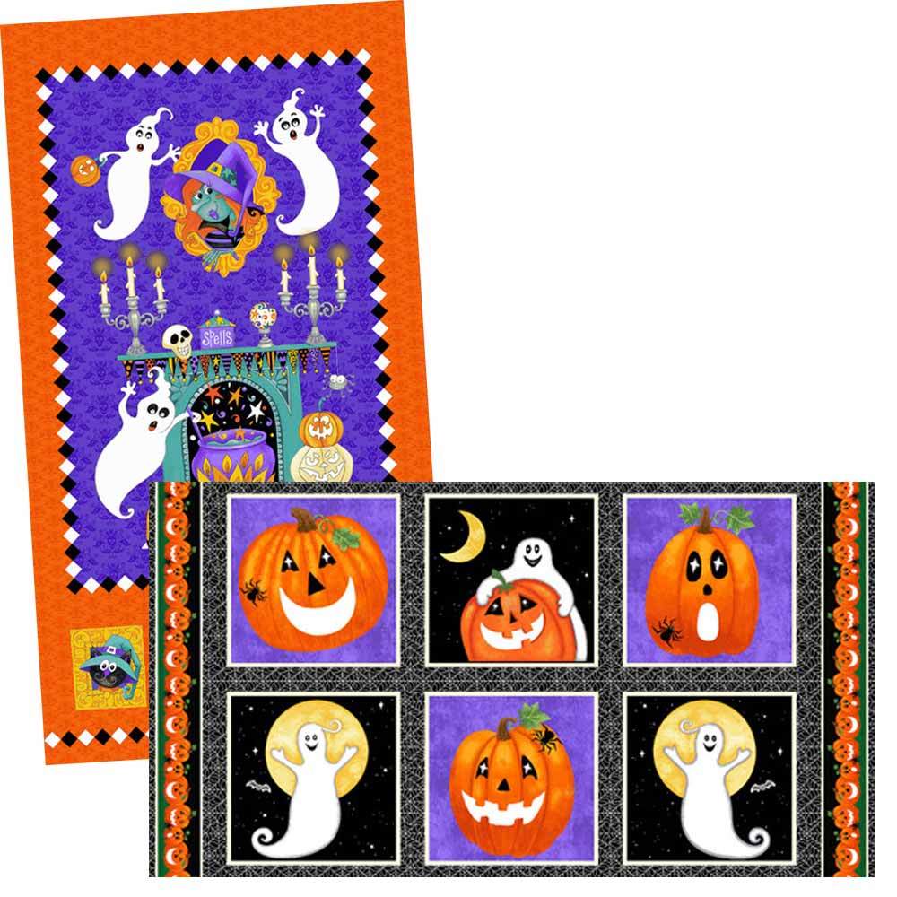Spooky Halloween 6-Piece 1/2 Yard Bundle with 2 FREE Panels!