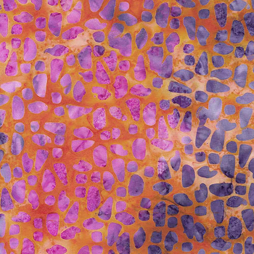Island Batiks - Stunning Multi Pink Orange Sunset Yardage