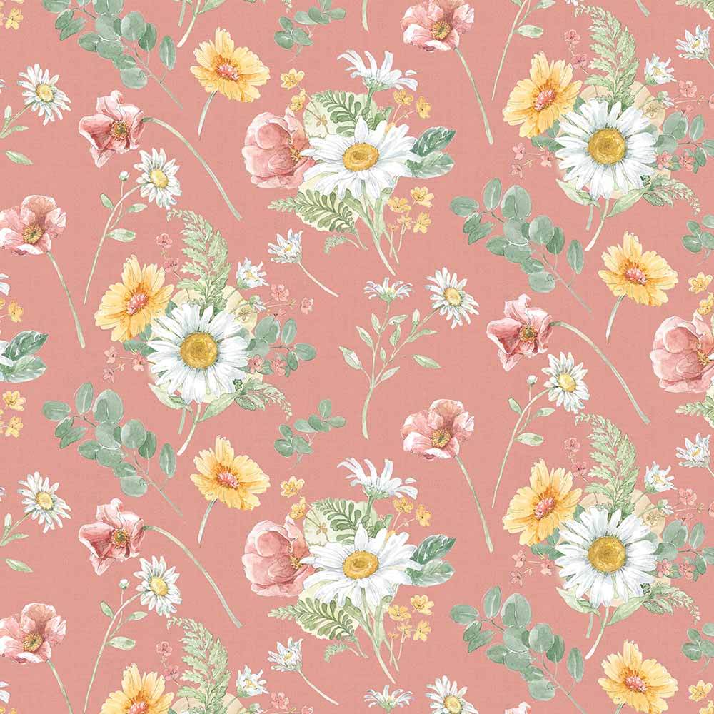 Wilmington Prints - Daisy Days - Beth Grove - Enchanting Large Pink Florals Yardage