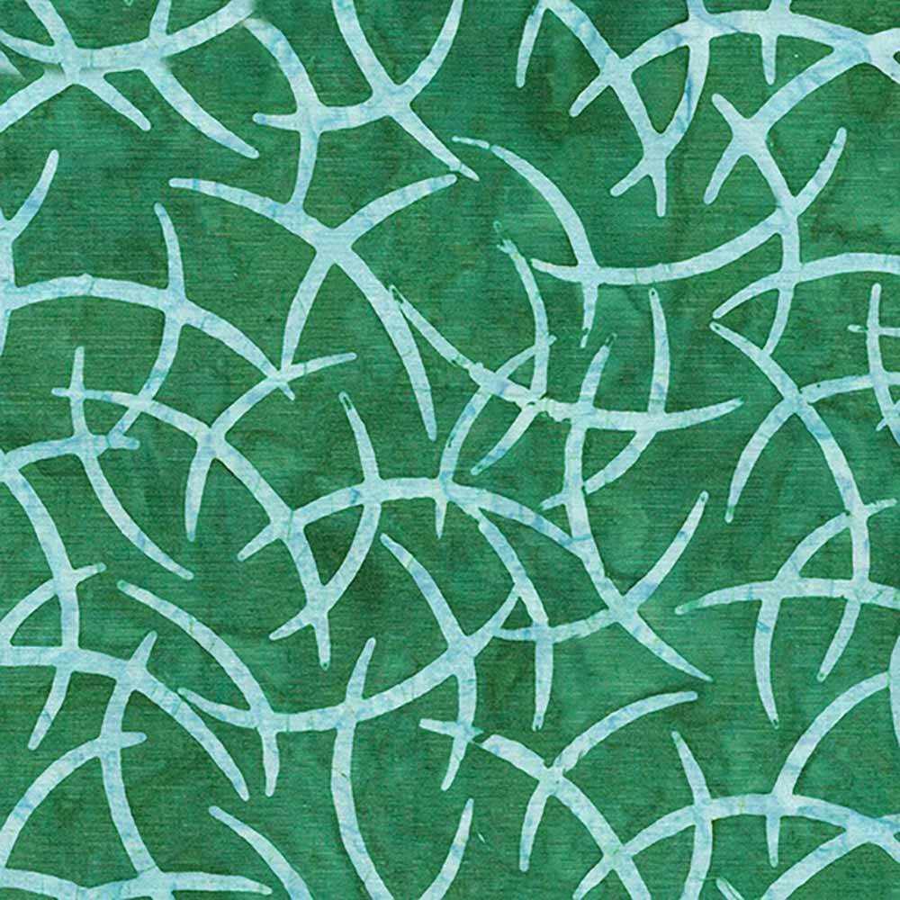 Island Batiks Wisps - Teal Parakeet Yardage: Dive into Colorful Creations!