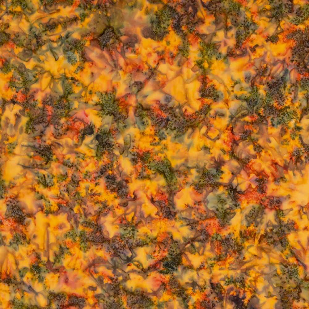 Riley Blake - Exquisite Hand - Dyed Orange Multi Batiks Yardage