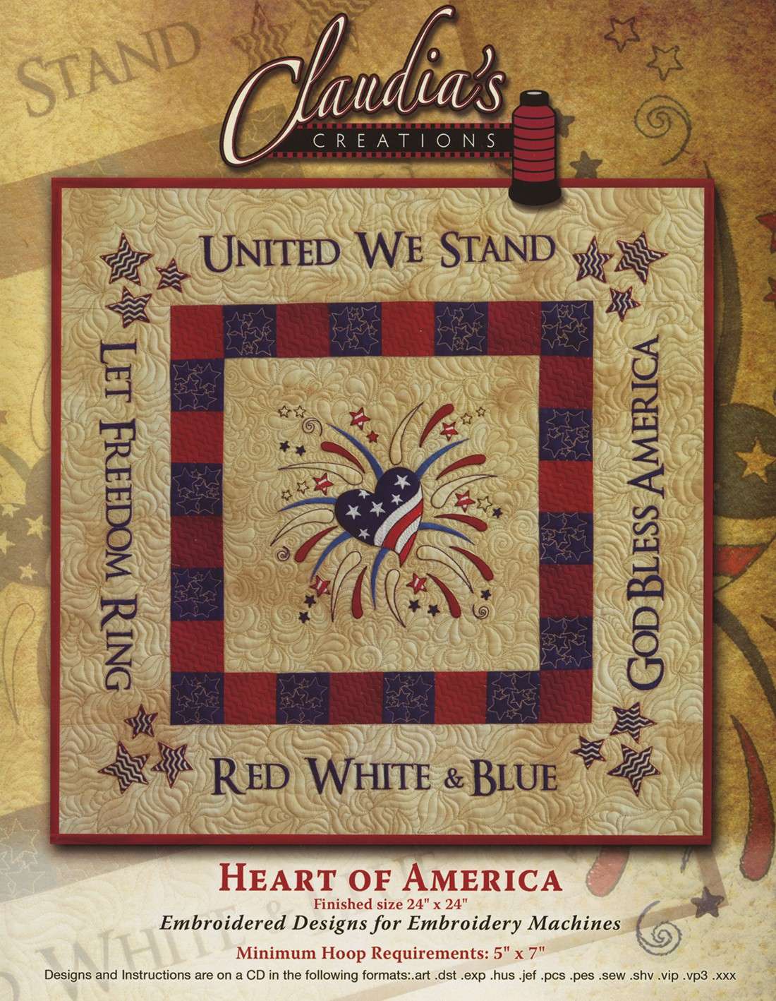 Claudia's Creations: Heart of America - A Quilting Delight