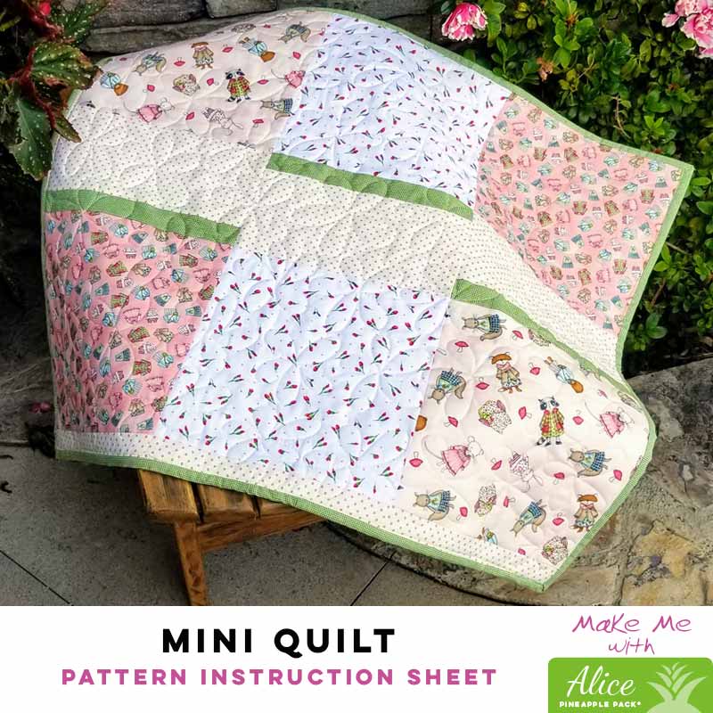 Alice Pineapple Pack Pattern - The Irresistible Mini Quilt