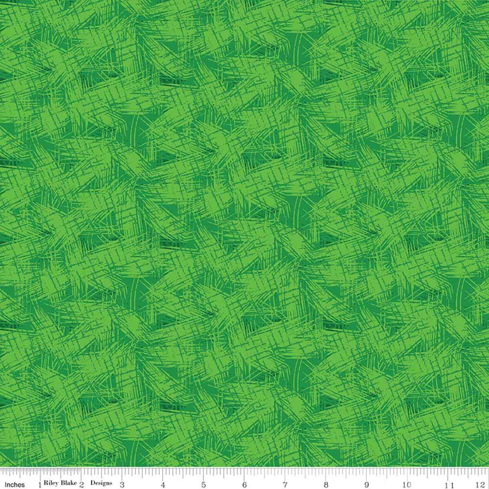 Riley Blake - Copacetic by Julia Frazier - Apple Fusion Green Yardage: A Whimsical Fabric Delight!