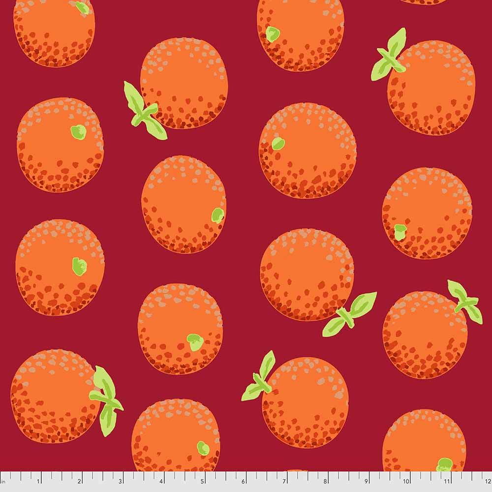 FreeSpirit's Kaffe Fassett Oranges & Maroon Yardage - A Captivating Design!