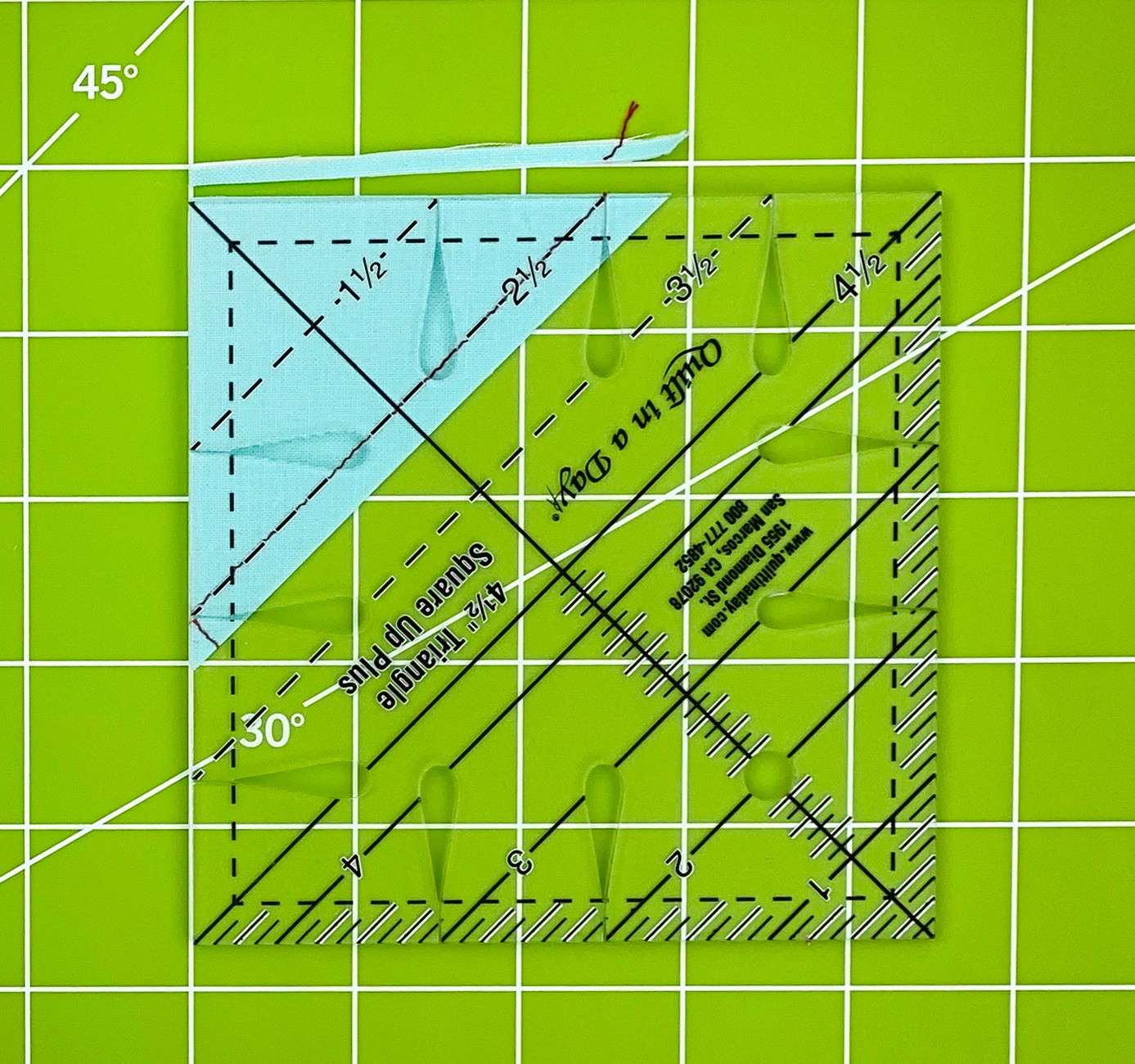 4 1/2 Triangle Square Up PLUS - The Ultimate Quilting Ruler