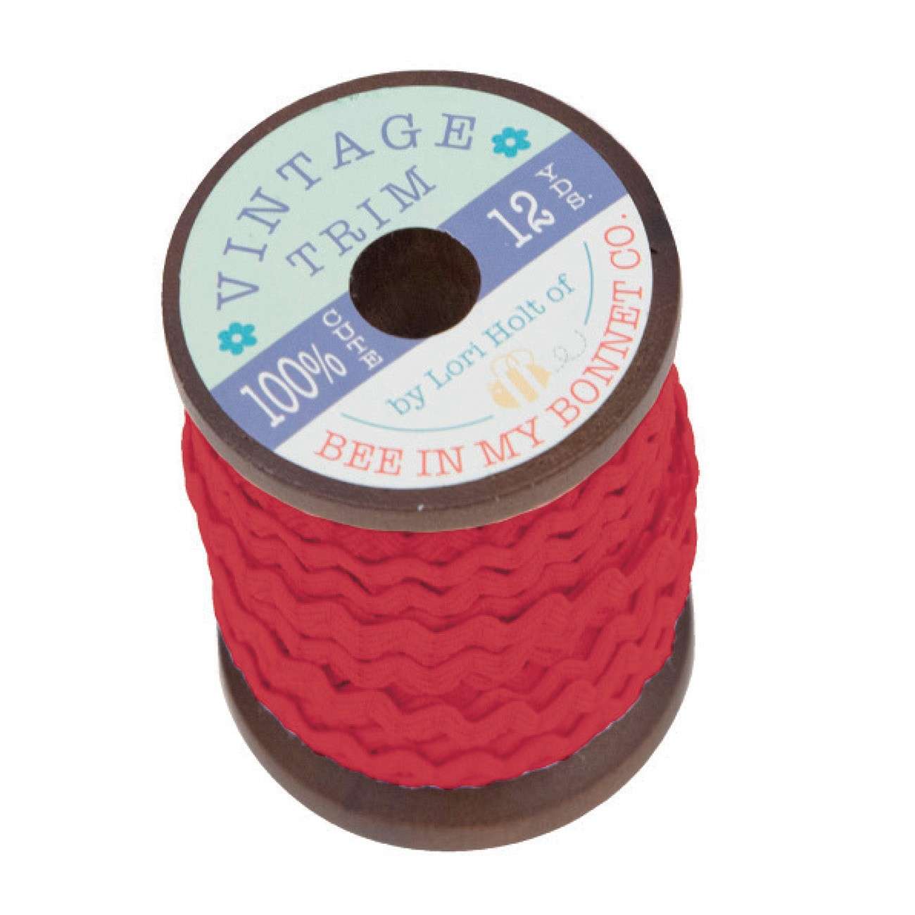 Gorgeous Vintage 1/4in Jazzberry Jam Trim on 12yd Wood Spool