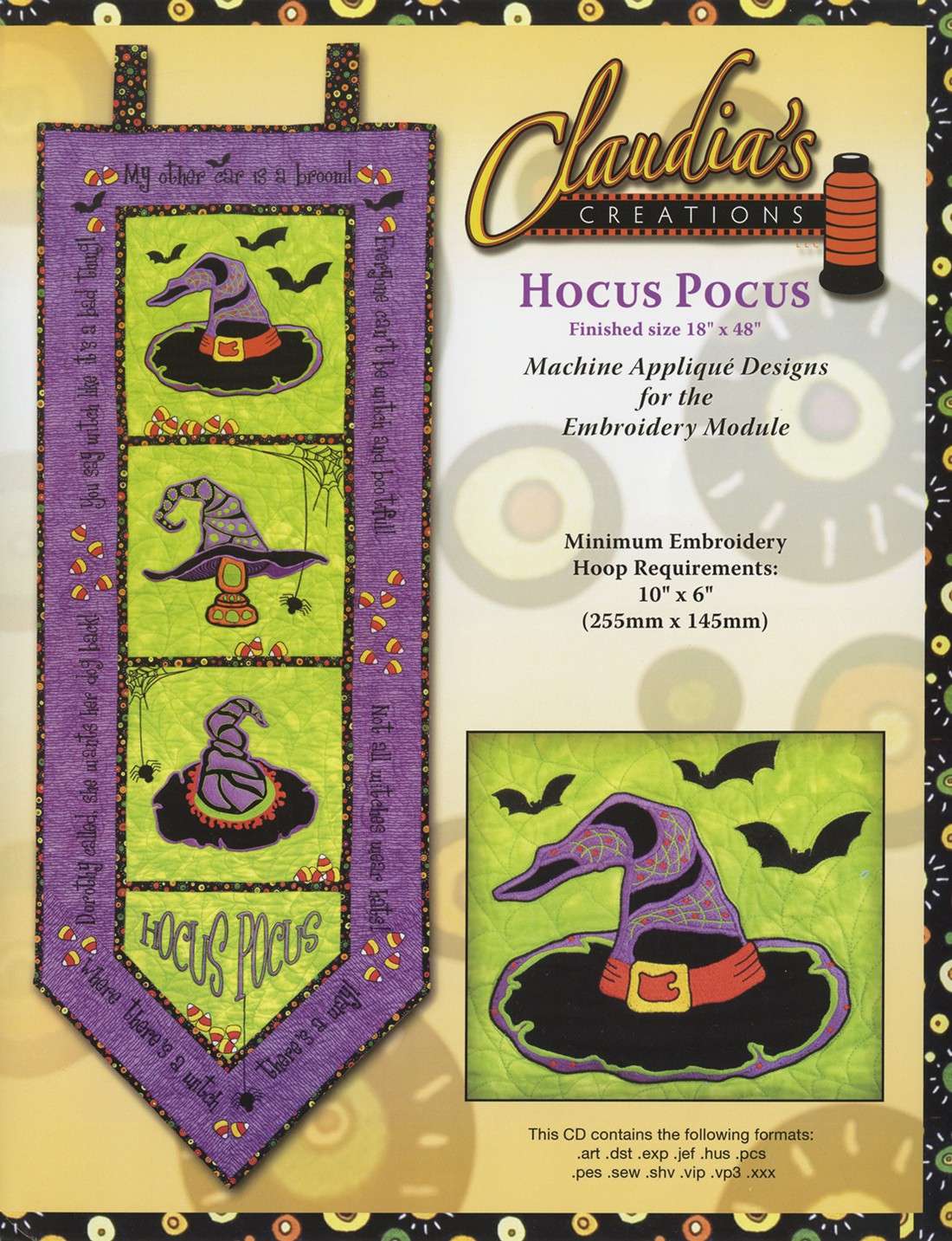 Claudia's Creations Hocus Pocus - Enchanting Machine Applique Designs
