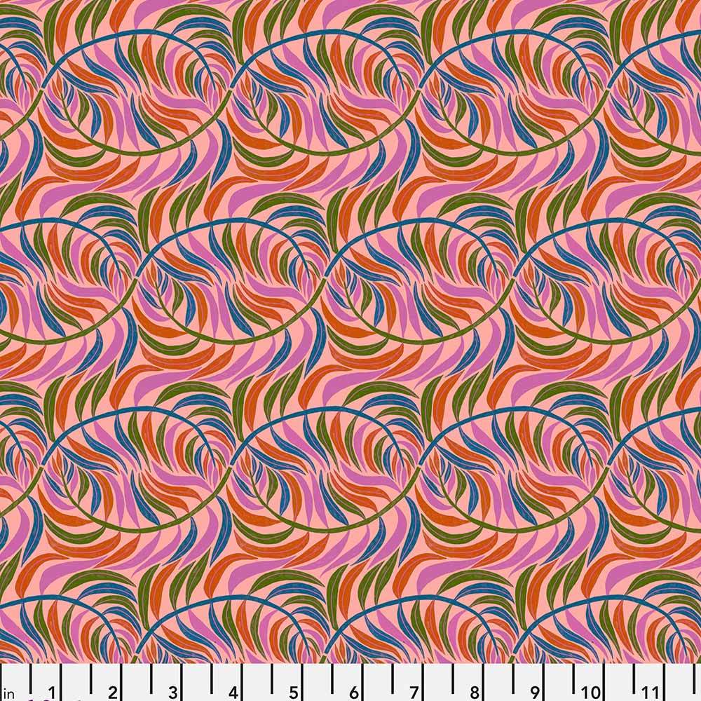FreeSpirit Bloomology by Monika Forsberg - Breeze Guava Yardage: A Wild Floral Adventure!