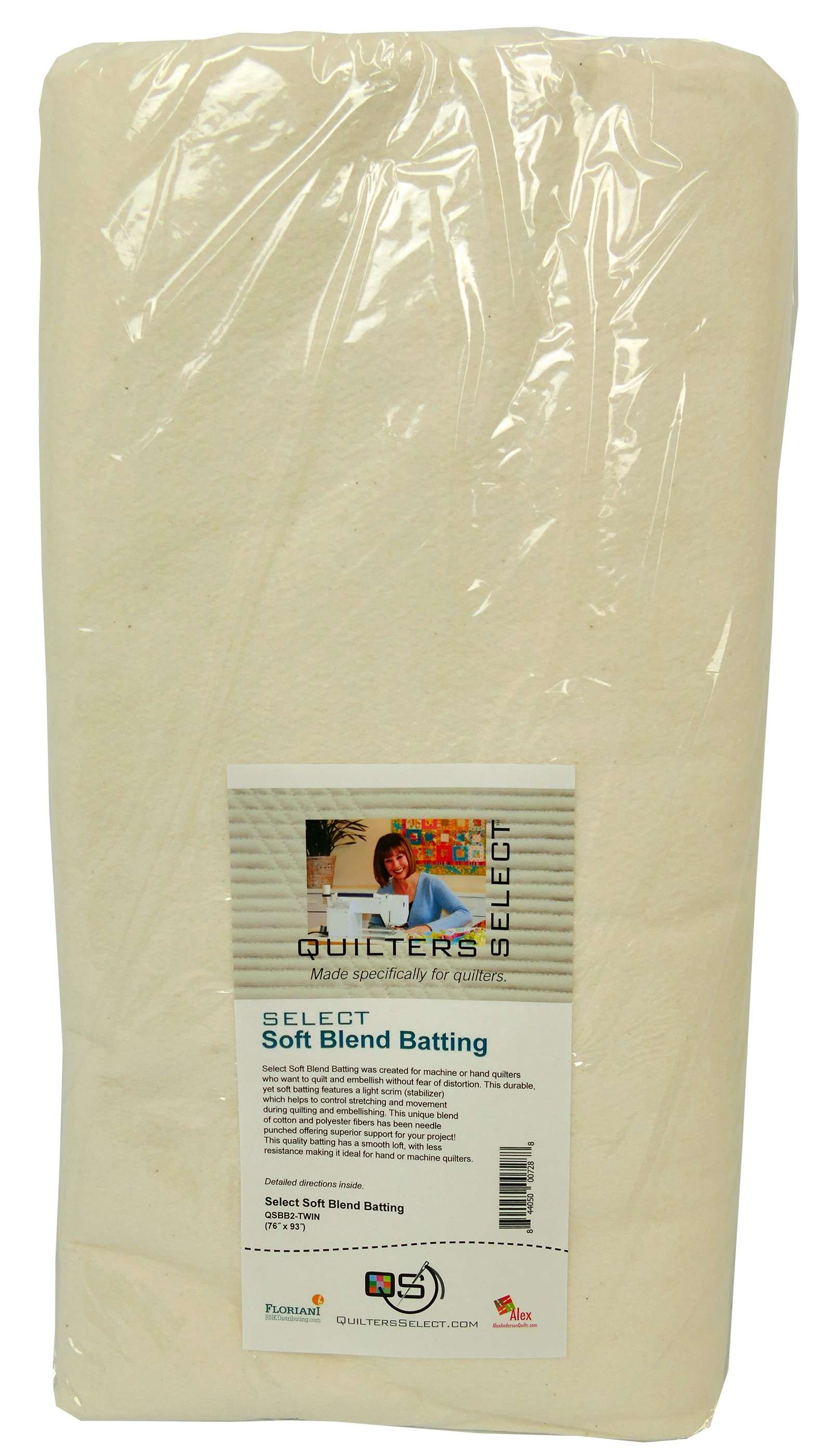 Select Blend Batting Twin Pre - Cut: 76in x 93in for Effortless Quilting