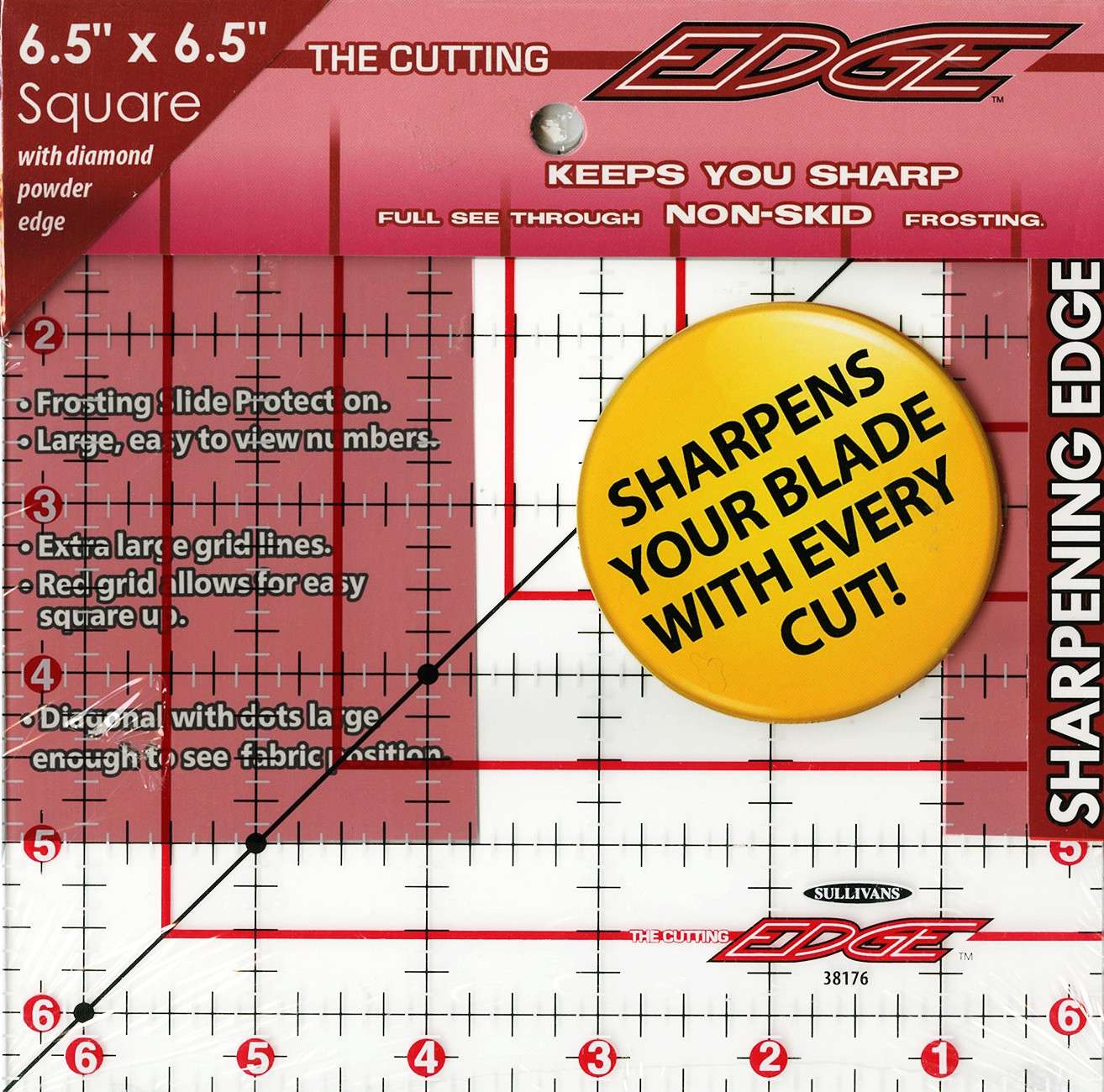 Revolutionary 6.5 - inch Square Sharpening Edge Ruler: The Cutting Edge!