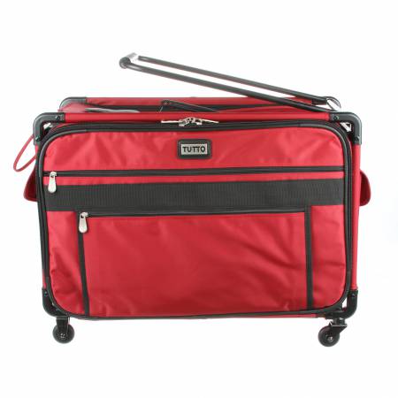 Tutto Extra-Large 24in Cherry Red Sewing Machine Case on Wheels