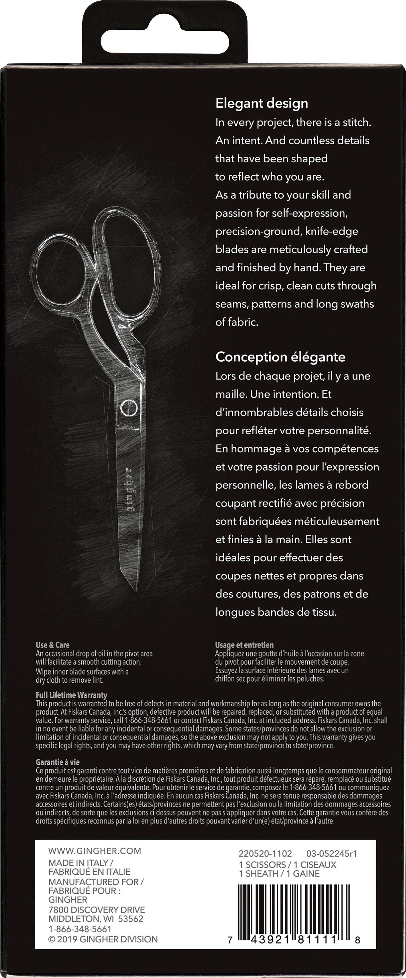 Gingher 8-Inch Knife Edge Dressmaker Shears - A Must-Have for Sewing Enthusiasts