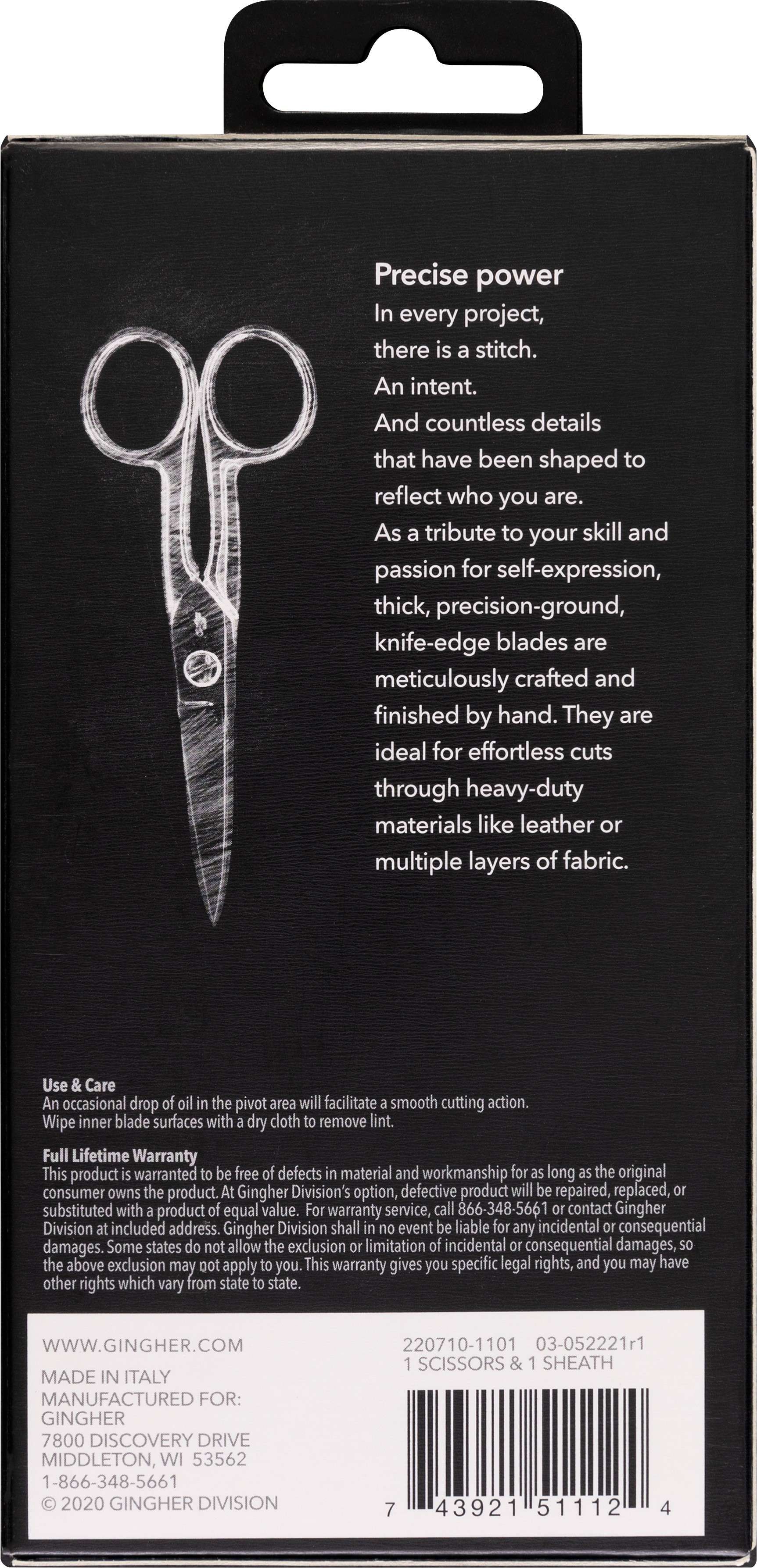 Gingher 5-Inch Knife Edge Craft Scissors - A Must-Have for Crafters!