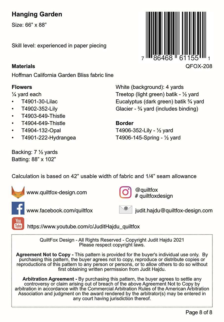Enchanting Hanging Garden Quilt Pattern