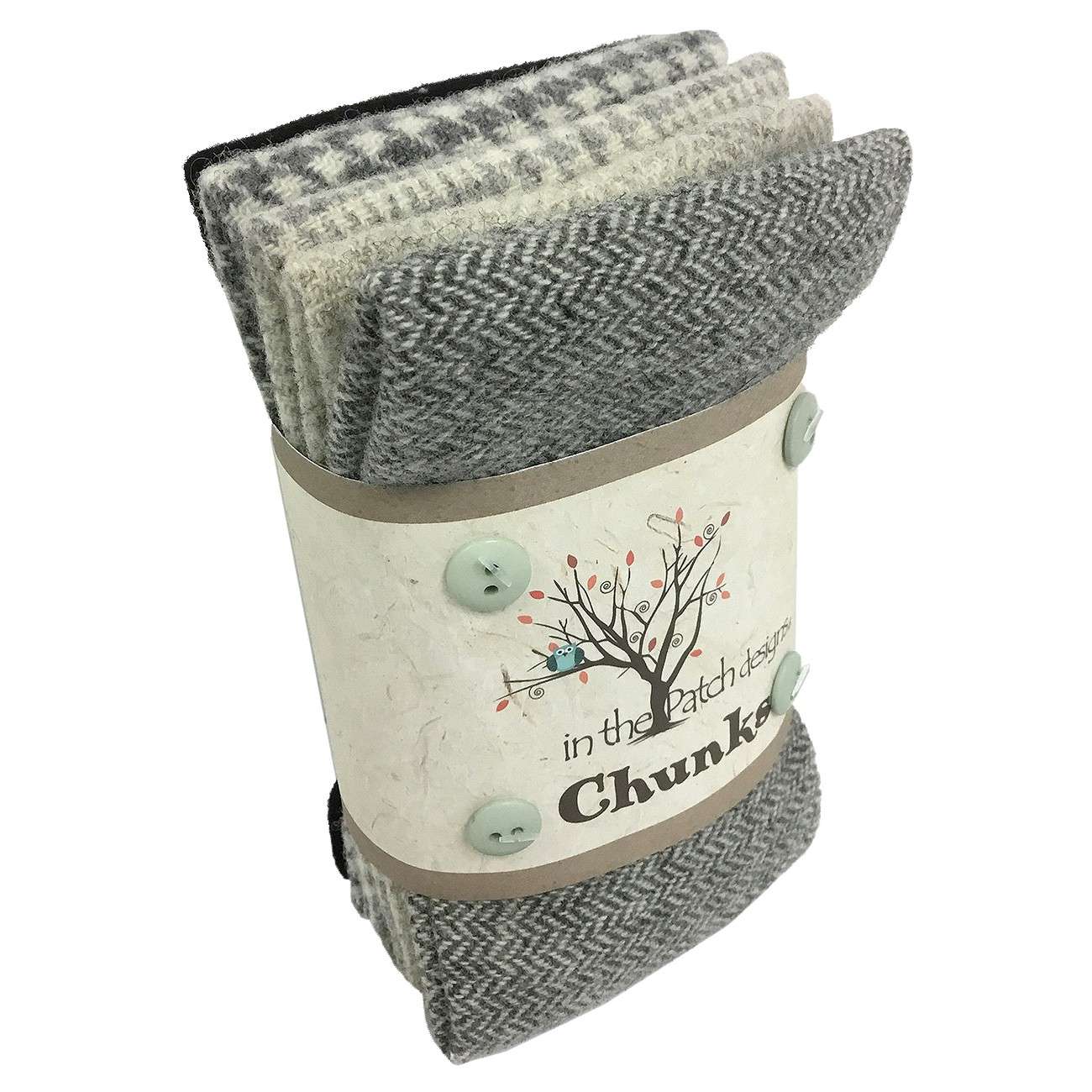 Felted Greys Wool Chunks - 5 Pieces of 9in x 10in, Ideal for Creative Projects!