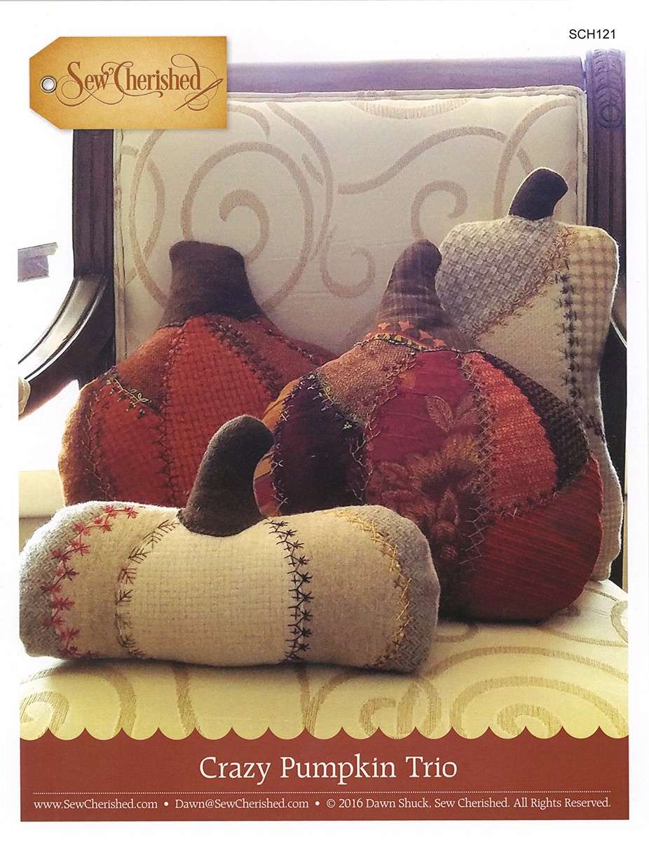 Sew Cherished's Enchanting Crazy Pumpkin Trio Pattern