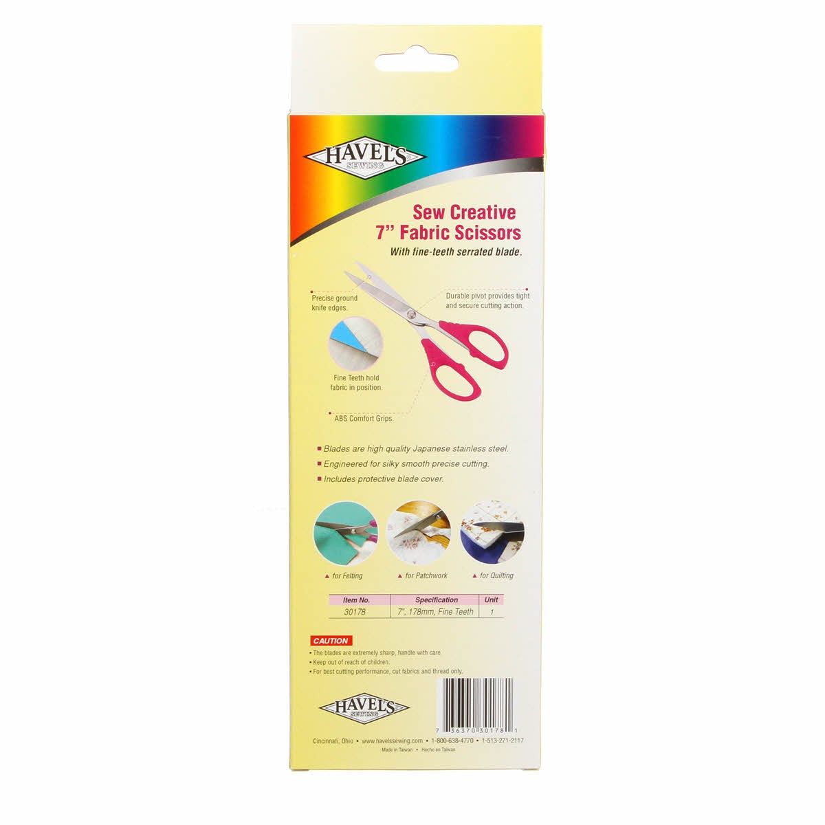 7-Inch Fine Teeth Sewing Scissors - Your Ideal Sewing Companion!