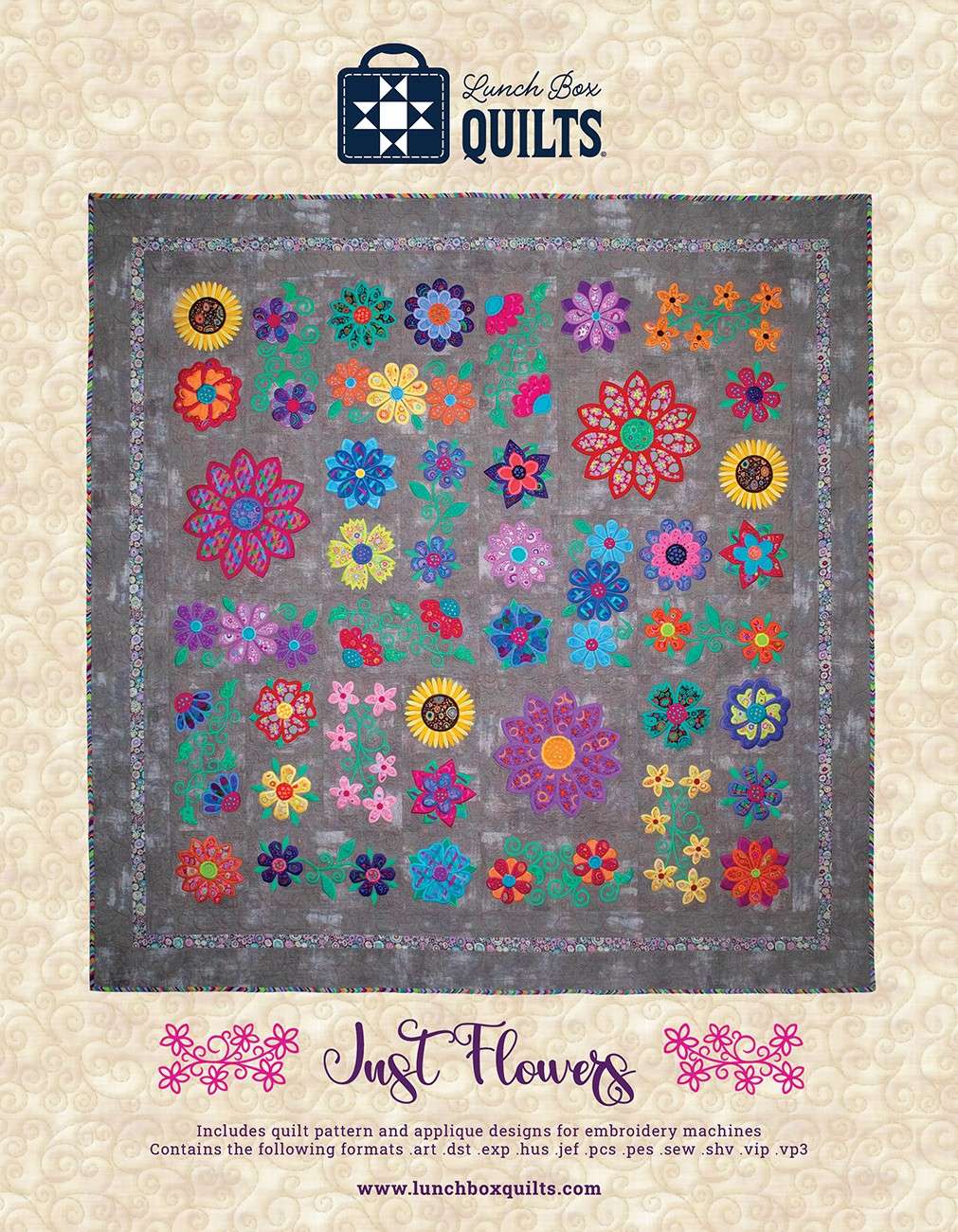 Just Flowers Applique Machine Embroidery Pattern: Unleash Your Creativity with Redemption Code and CD