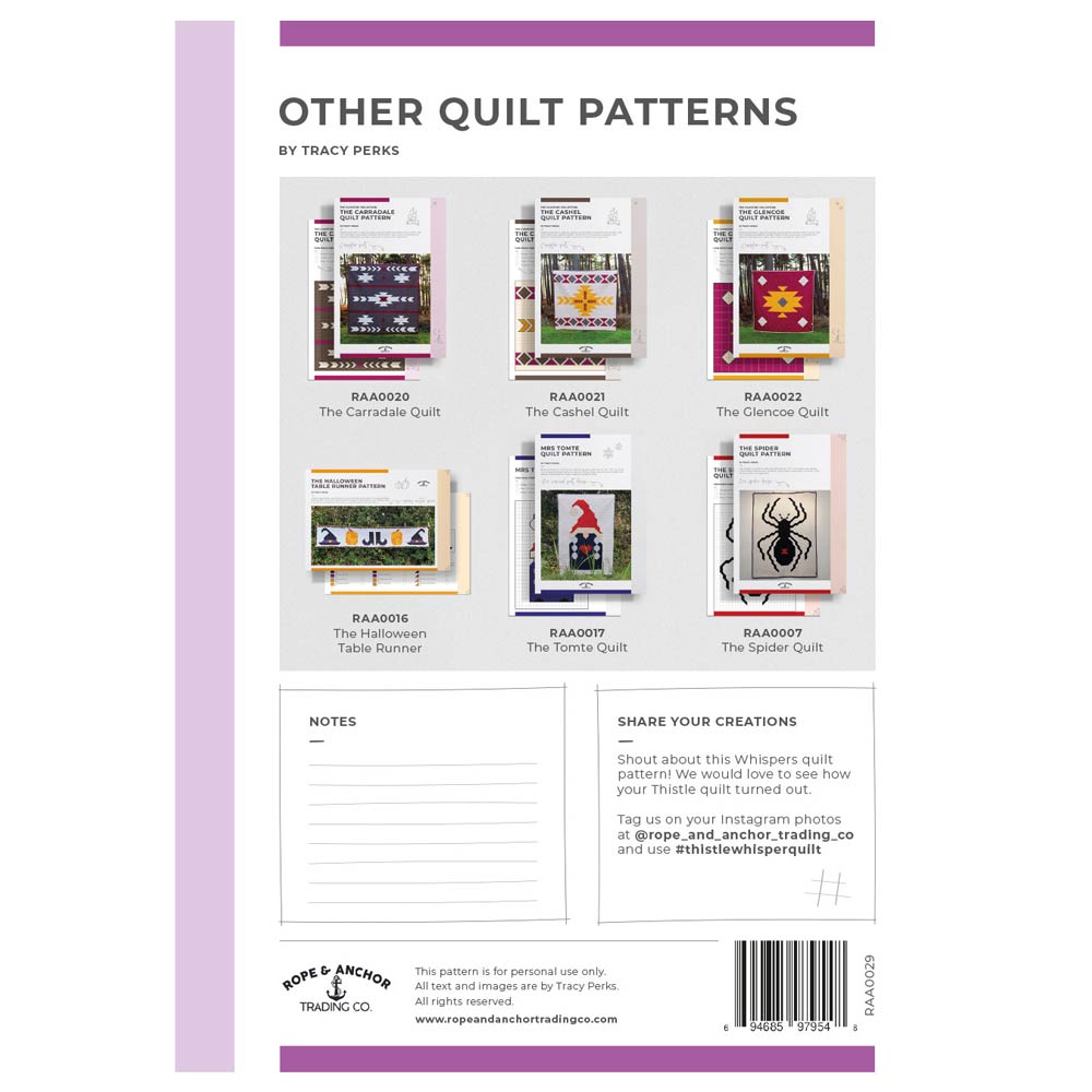 Enchanting Thistle Whispers Quilt Pattern