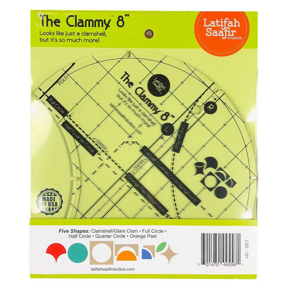 Incredible Clammy 8in Template