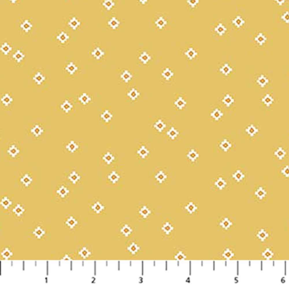 Figo's Desert Sunrise Fabric by Josephine Kimberling - Yellow Stars Yardage