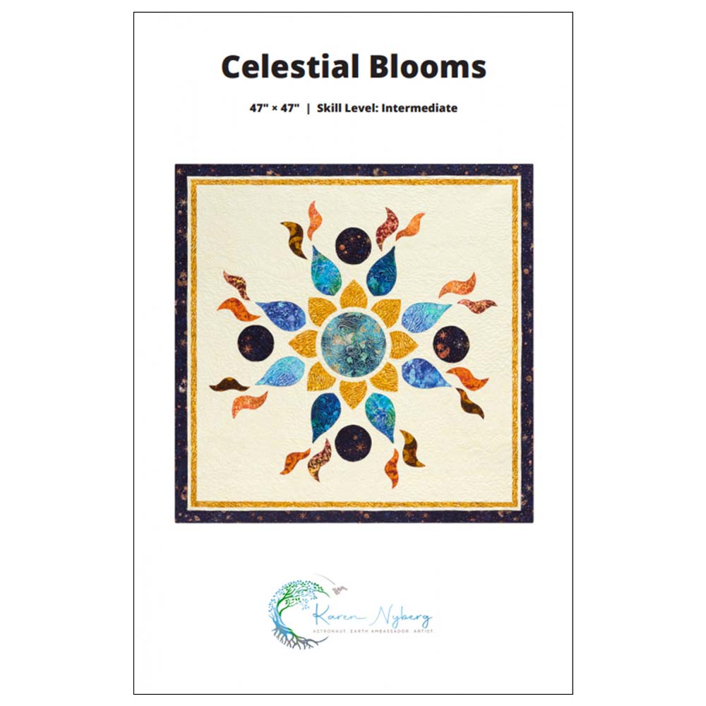 Enchanting Celestial Blooms Quilt Pattern - Craft Your Cosmic Masterpiece!