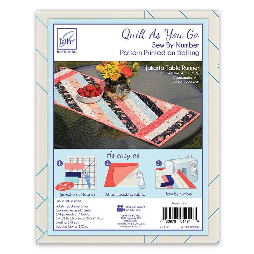 Stunning Quilt As You Go Jakarta Table Runner - A Must-Have!