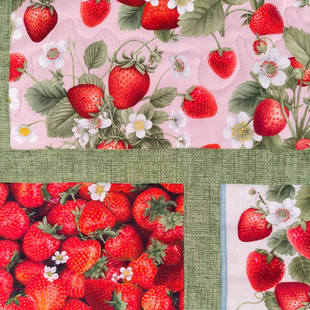 Berry Sweet Quarter Tiles Quilt Kit by Ladee Bug Design - Timeless Treasures: A Sweet Quilting Delight!