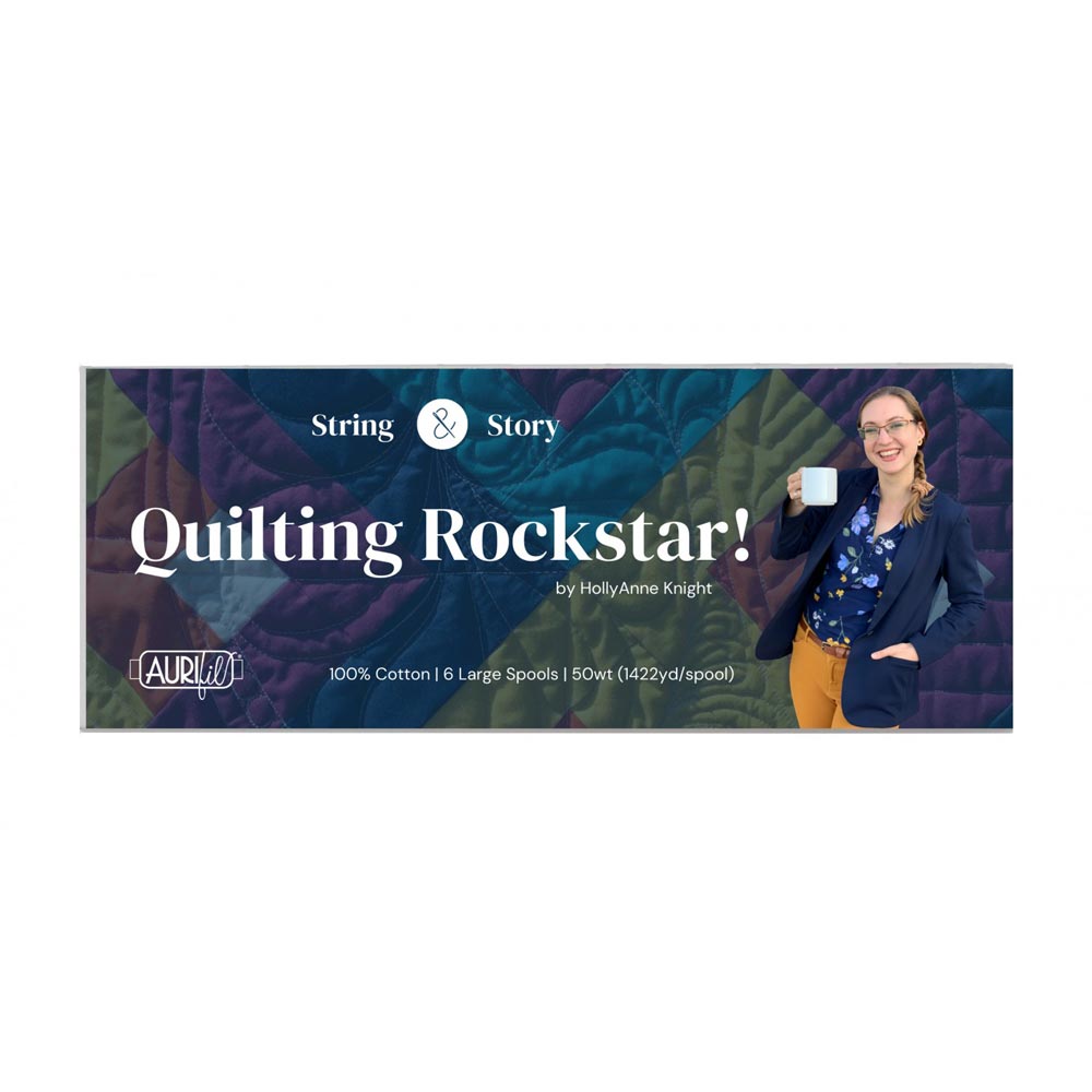 HollyAnne Knight's Quilting Rockstar 50wt Thread Collection - 6 Large Spools